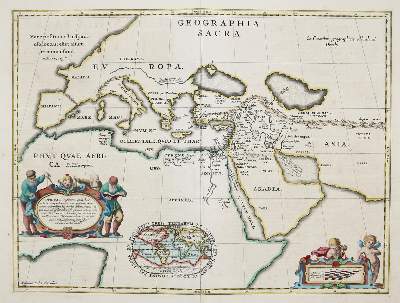 Bild Nr.1: 135-3516 Geographica Sacra.: (Ausland, Weltkarte)