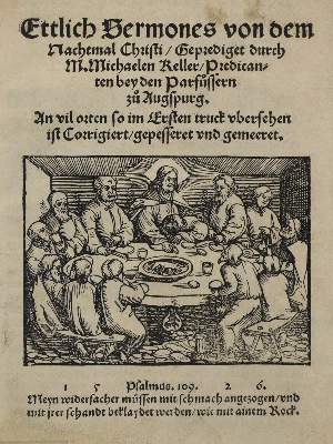 Bild Nr.1: 135-373 Keller,M.: (Alte Drucke, Handschriften und Theologie)