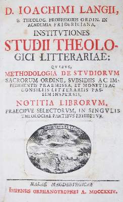 Bild Nr.1: 135-39 Baumgarten,S.J.: (Alte Drucke, Handschriften und Theologie)
