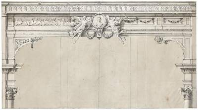 Bild Nr.1: 135-3936 Bühnenportal: (Künstlergraphik, Italien)