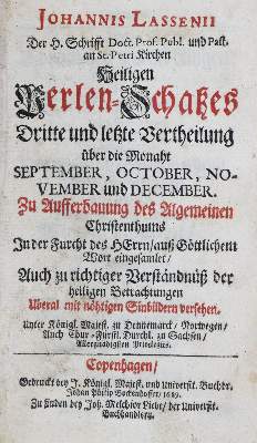 Bild Nr.2: 135-396 Lassenius,J.: (Alte Drucke, Handschriften und Theologie)