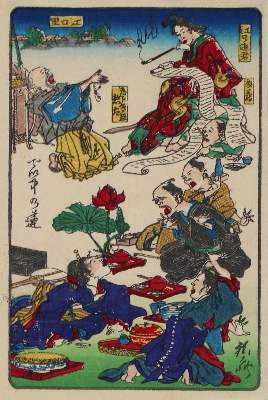 Bild Nr.3: 135-3980 Kyôsai, Kawanabe: (Künstlergraphik, Japan)