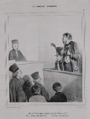 Bild Nr.2: 135-4033 Daumier, Honoré: (Künstlergraphik, Karikatur)