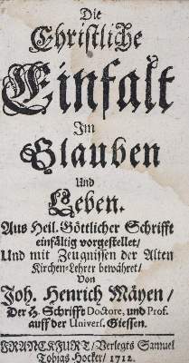 Bild Nr.1: 135-430 Majus,J.H.: (Alte Drucke, Handschriften und Theologie)