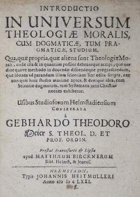 Bild Nr.1: 135-447 Meier,G.T.: (Alte Drucke, Handschriften und Theologie)