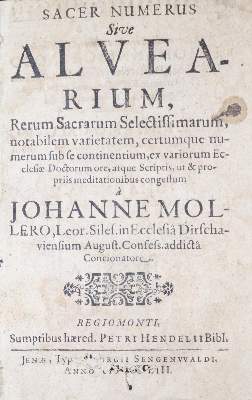 Bild Nr.1: 135-459 Moeller,J.: (Alte Drucke, Handschriften und Theologie)