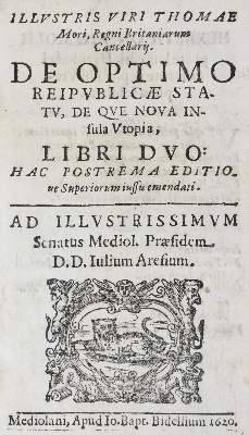 Bild Nr.1: 135-461 Morus,T.: (Alte Drucke, Handschriften und Theologie)