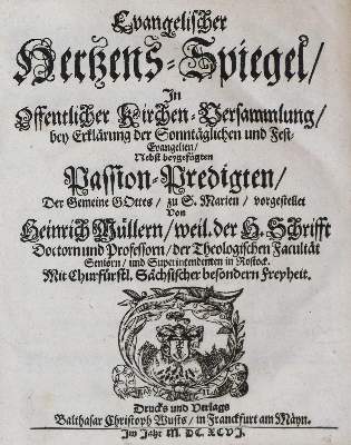 Bild Nr.3: 135-468 Müller,H.: (Alte Drucke, Handschriften und Theologie)