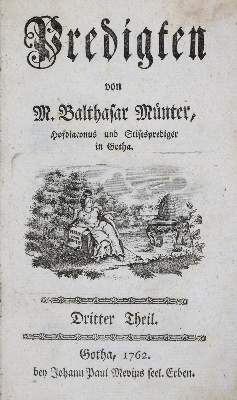 Bild Nr.1: 135-473 Münter,B.: (Alte Drucke, Handschriften und Theologie)