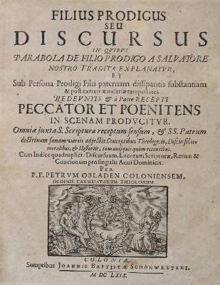 Bild Nr.1: 135-483 Obladen,P.: (Alte Drucke, Handschriften und Theologie)