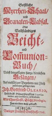 Bild Nr.1: 135-485 Olearius,J.G.: (Alte Drucke, Handschriften und Theologie)