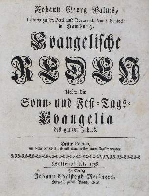 Bild Nr.1: 135-492 Palm,J.G.: (Alte Drucke, Handschriften und Theologie)