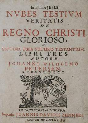 Bild Nr.1: 135-500 Petersen,J.W.: (Alte Drucke, Handschriften und Theologie)