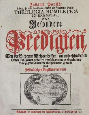 Bild Nr.1: 135-516 Porst,J.: (Alte Drucke, Handschriften und Theologie)