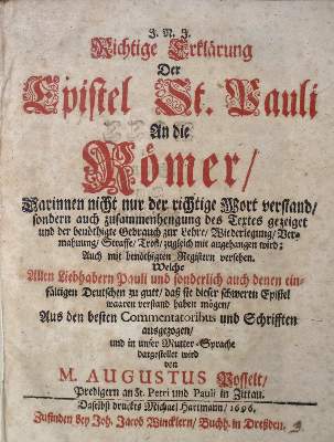Bild Nr.1: 135-519 Posselt,A.: (Alte Drucke, Handschriften und Theologie)