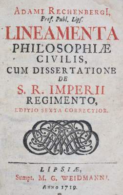 Bild Nr.1: 135-531 Rechenberg,A.: (Alte Drucke, Handschriften und Theologie)