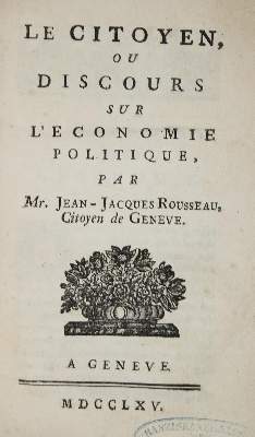 Bild Nr.1: 135-548 Rousseau,J.-J.: (Alte Drucke, Handschriften und Theologie)