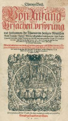 Bild Nr.1: 135-551 Rüxner, Georg.: (Alte Drucke, Handschriften und Theologie)