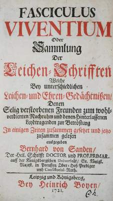 Bild Nr.1: 135-557 Sanden,B.v.: (Alte Drucke, Handschriften und Theologie)