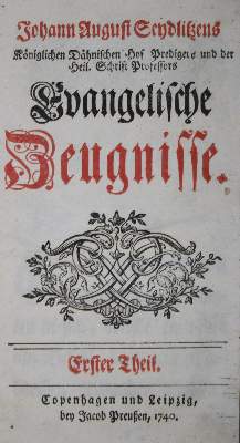 Bild Nr.1: 135-581 Seydlitz,J.A.: (Alte Drucke, Handschriften und Theologie)