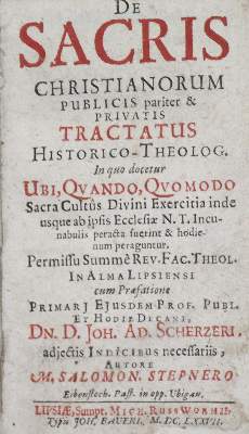 Bild Nr.1: 135-595 Stepner,S.: (Alte Drucke, Handschriften und Theologie)