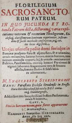 Bild Nr.1: 135-600 Streidthorst,E.: (Alte Drucke, Handschriften und Theologie)
