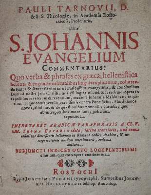 Bild Nr.1: 135-605 Tarnow,P.: (Alte Drucke, Handschriften und Theologie)