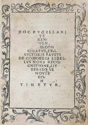 Bild Nr.1: 135-608 Terentius Afer,P.: (Alte Drucke, Handschriften und Theologie)