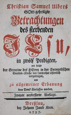Bild Nr.1: 135-624 Ulber,C.S.: (Alte Drucke, Handschriften und Theologie)