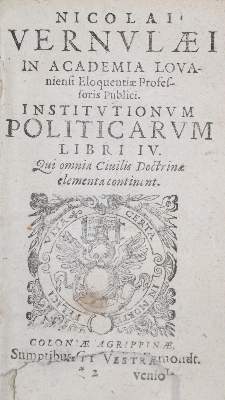 Bild Nr.1: 135-629 Vernulaeus,N.: (Alte Drucke, Handschriften und Theologie)