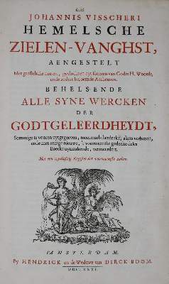 Bild Nr.1: 135-630 Visscher,J.: (Alte Drucke, Handschriften und Theologie)