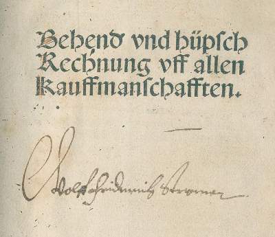 Bild Nr.1: 135-652 [Widmann, Johann].: (Alte Drucke, Handschriften und Theologie)