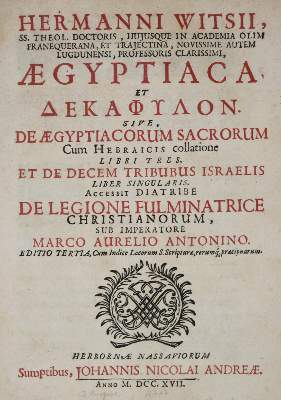 Bild Nr.1: 135-656 Witsius,H.: (Alte Drucke, Handschriften und Theologie)