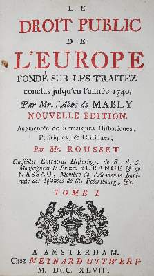 Bild Nr.1: 135-679 Mably,(G.B.)de.: (Politik und Staatswissenschaften)