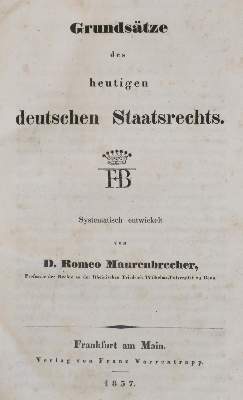 Bild Nr.1: 135-680 Maurenbrecher,R.: (Politik und Staatswissenschaften)