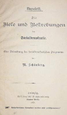 Bild Nr.1: 135-684 L(ey),C.A.: (Sozialismus, Bebel)