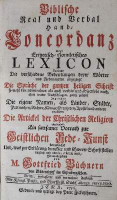Bild Nr.1: 135-71 Büchner,G.: (Bibeln, Konkordanz)