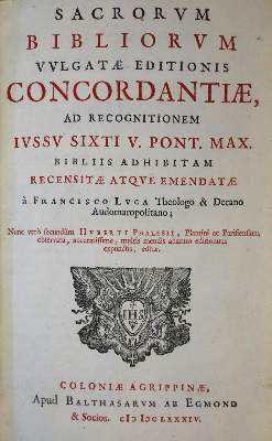Bild Nr.1: 135-72 Luca,F.: (Bibeln, Konkordanz)