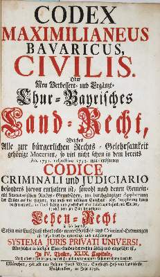 Bild Nr.1: 135-738 (Kreittmayr,W.X.A.v. Hrsg.).: (Juridica und Kriminologie, Bayern)