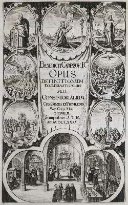Bild Nr.1: 135-744 Carpzov,B.: (Juridica und Kriminologie)