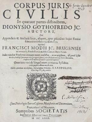 Bild Nr.3: 135-749 Gothofredus,D. (Hrsg.).: (Juridica und Kriminologie)