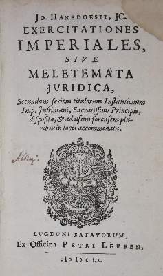 Bild Nr.1: 135-751 Hanedoes,J.: (Juridica und Kriminologie)