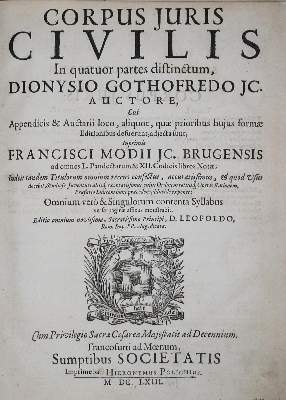 Bild Nr.1: 135-758 Justinian.: (Juridica und Kriminologie)