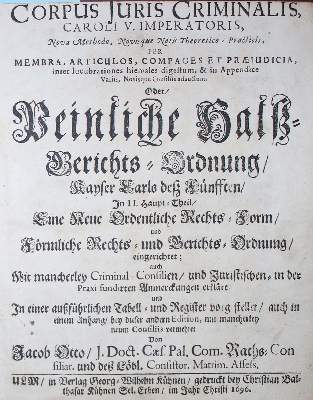 Bild Nr.1: 135-760 Karl V. u. J.Otto.: (Juridica und Kriminologie)