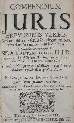 Bild Nr.1: 135-761 Lauterbach,W.A.: (Juridica und Kriminologie)