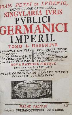Bild Nr.1: 135-762 Ludewig,J.P.v.: (Juridica und Kriminologie)