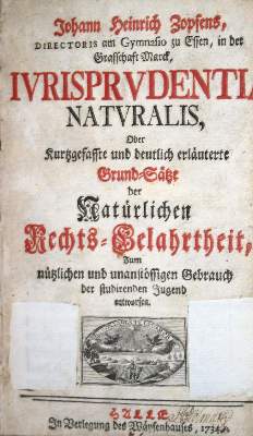 Bild Nr.1: 135-771 Zopf,J.H.: (Juridica und Kriminologie)