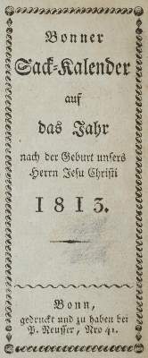 Bild Nr.1: 135-773 Bonner Sack-Kalender: (Kalender, Bonn)