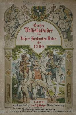 Bild Nr.1: 135-775 Lahrer hinkende Boten, Großer Volkskalender des: (Kalender)
