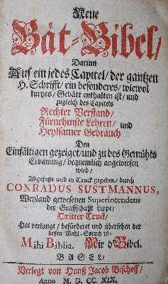 Bild Nr.1: 135-84 Sustmann,C.: (Bibeln)